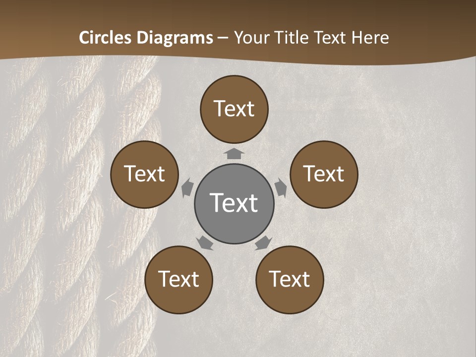 Cloth Cord Old PowerPoint Template