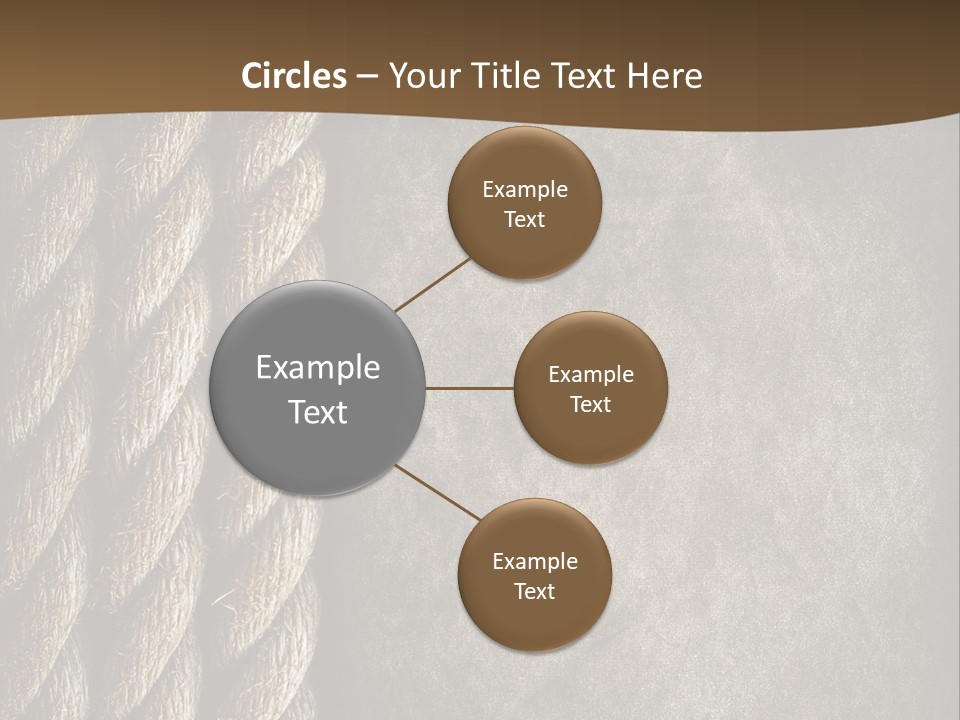 Cloth Cord Old PowerPoint Template