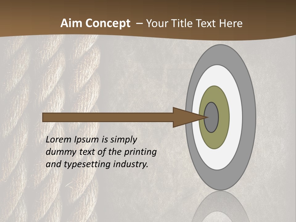 Cloth Cord Old PowerPoint Template