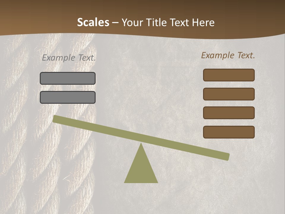 Cloth Cord Old PowerPoint Template