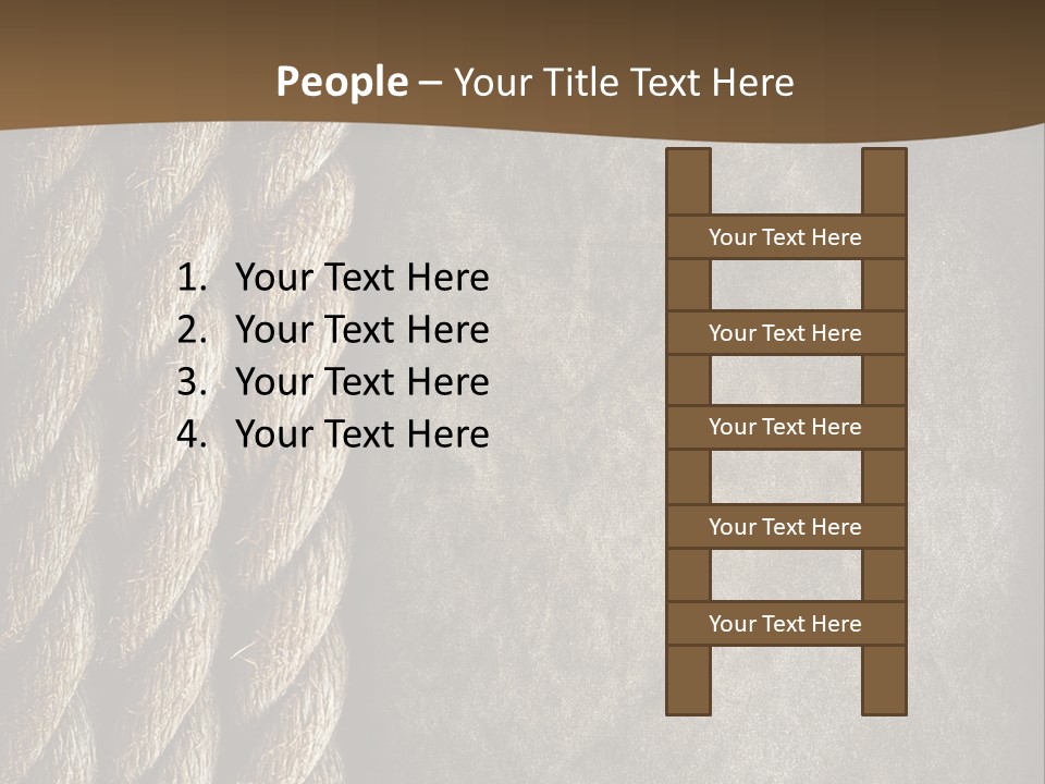 Cloth Cord Old PowerPoint Template