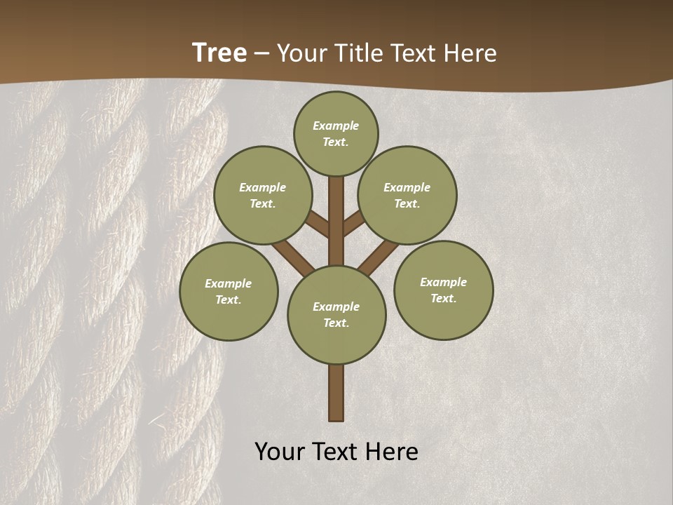 Cloth Cord Old PowerPoint Template