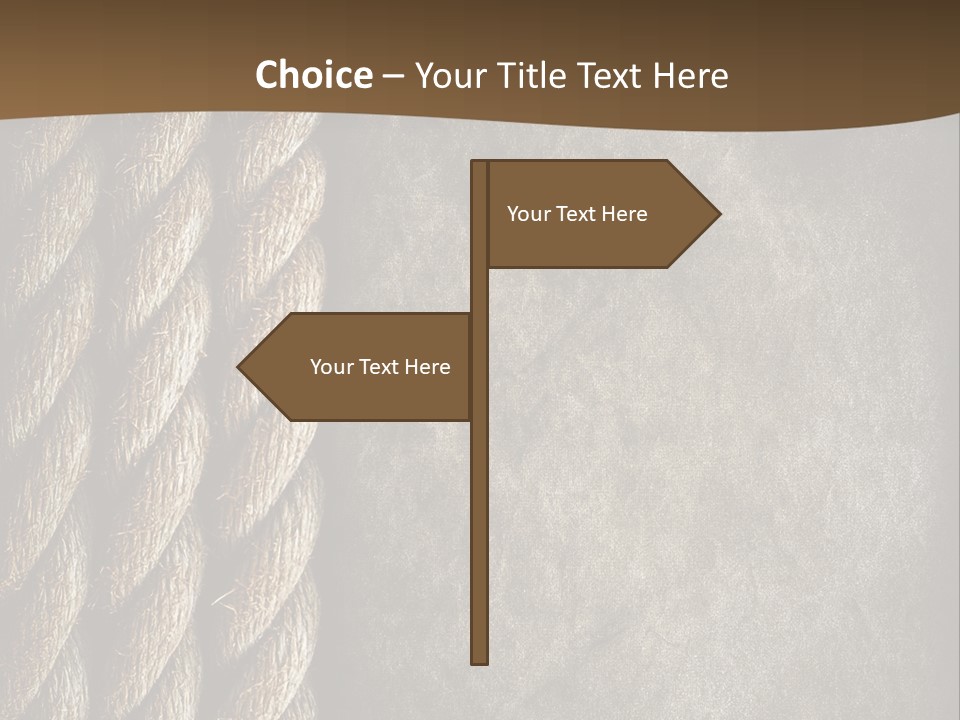 Cloth Cord Old PowerPoint Template