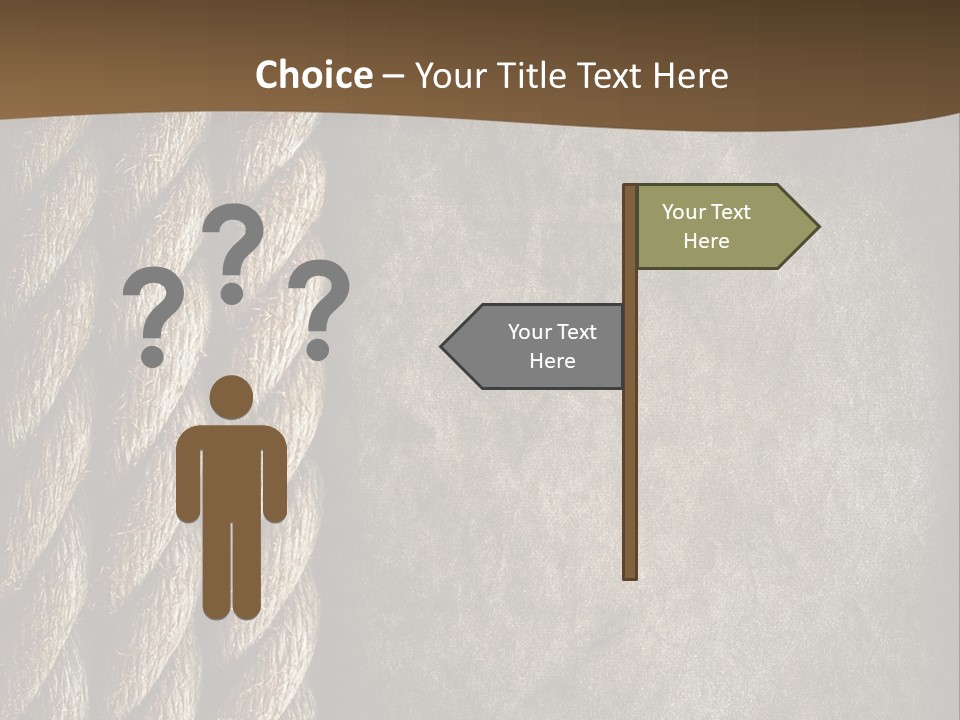 Cloth Cord Old PowerPoint Template