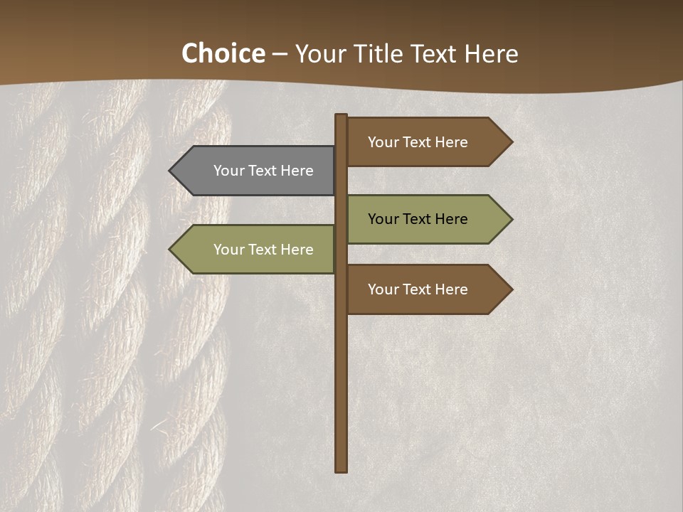 Cloth Cord Old PowerPoint Template