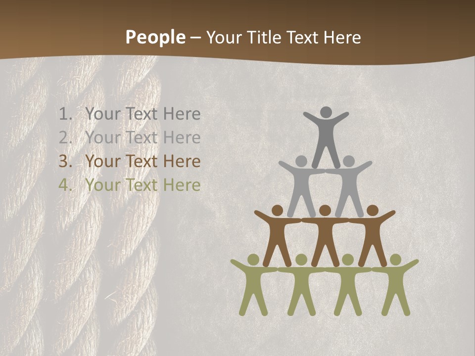 Cloth Cord Old PowerPoint Template