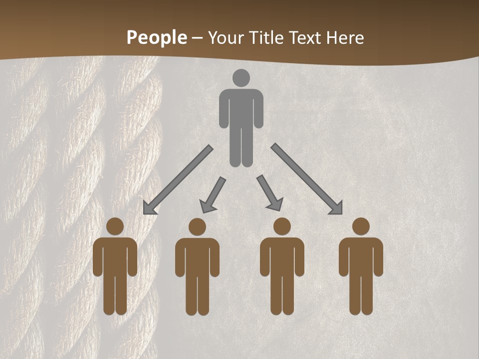 Cloth Cord Old PowerPoint Template