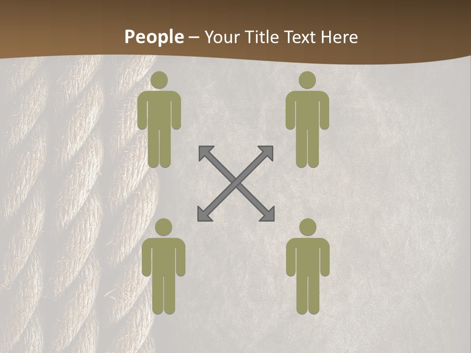 Cloth Cord Old PowerPoint Template