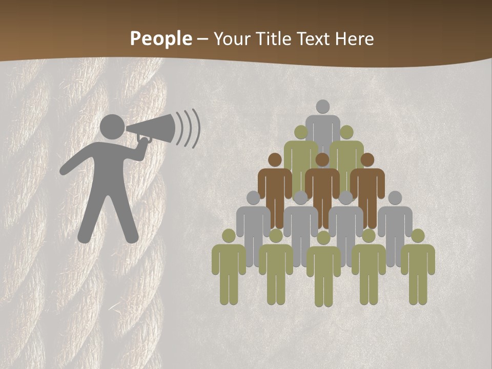 Cloth Cord Old PowerPoint Template