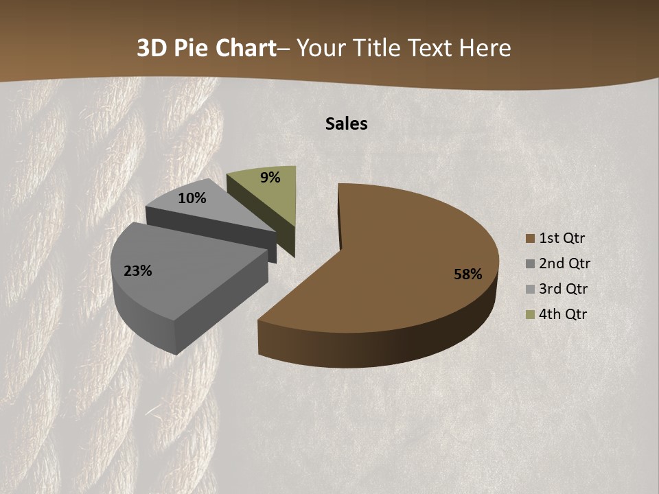 Cloth Cord Old PowerPoint Template