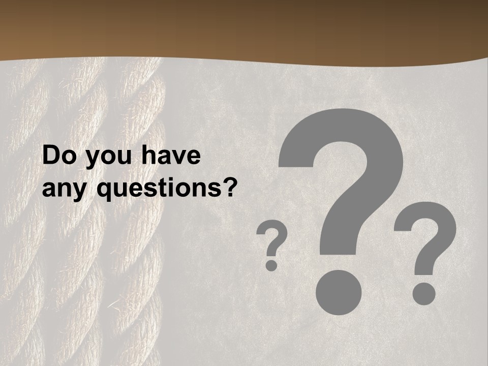 Cloth Cord Old PowerPoint Template