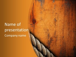 Board Hemp Oak PowerPoint Template