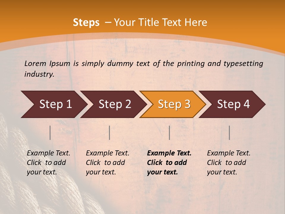 Board Hemp Oak PowerPoint Template