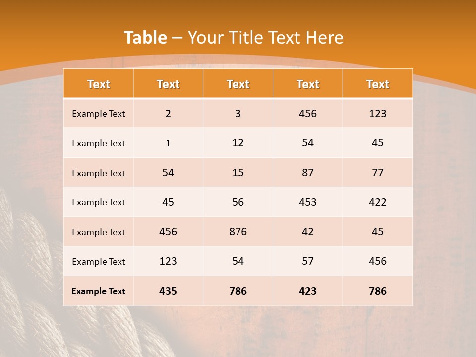 Board Hemp Oak PowerPoint Template