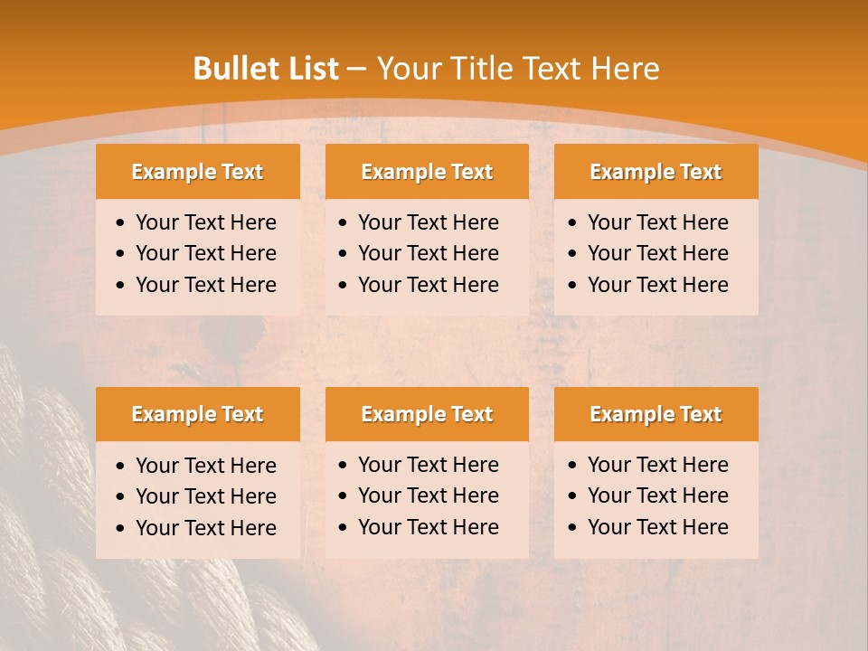 Board Hemp Oak PowerPoint Template