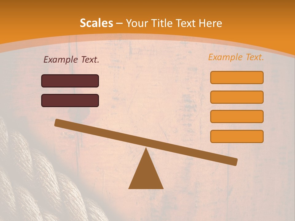 Board Hemp Oak PowerPoint Template