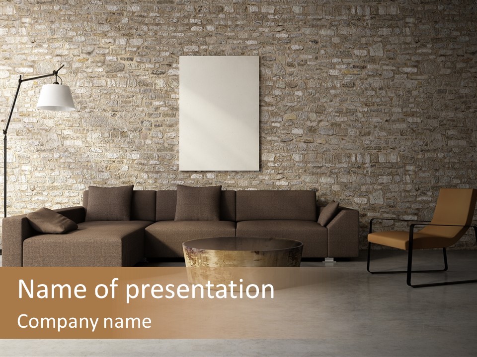 Deco White Wall PowerPoint Template