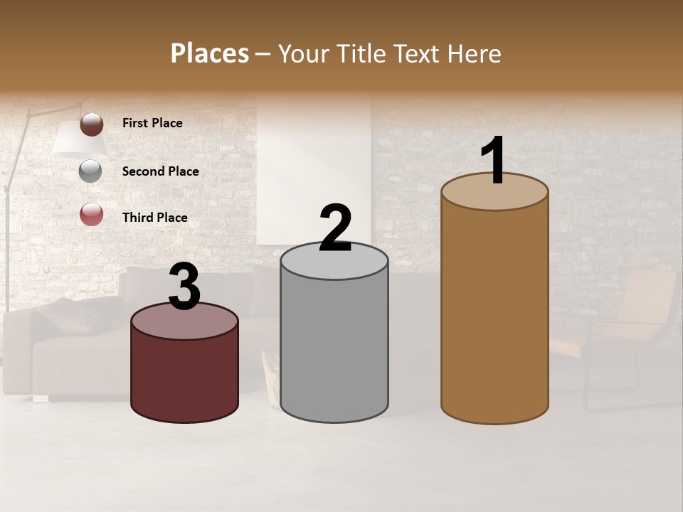 Deco White Wall PowerPoint Template