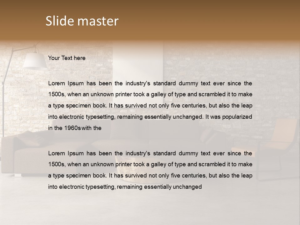 Deco White Wall PowerPoint Template