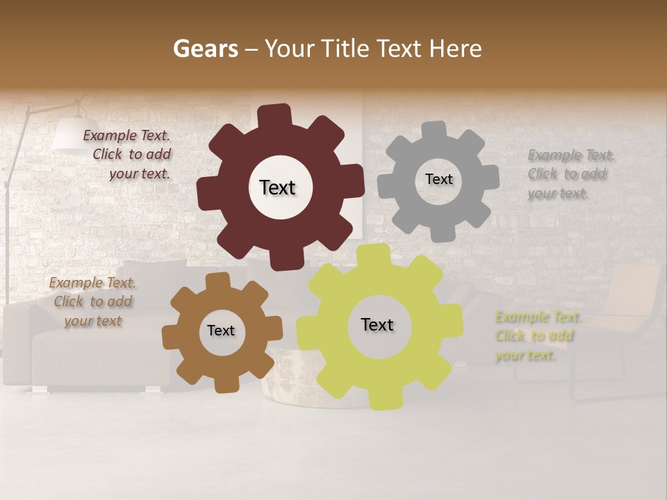 Deco White Wall PowerPoint Template