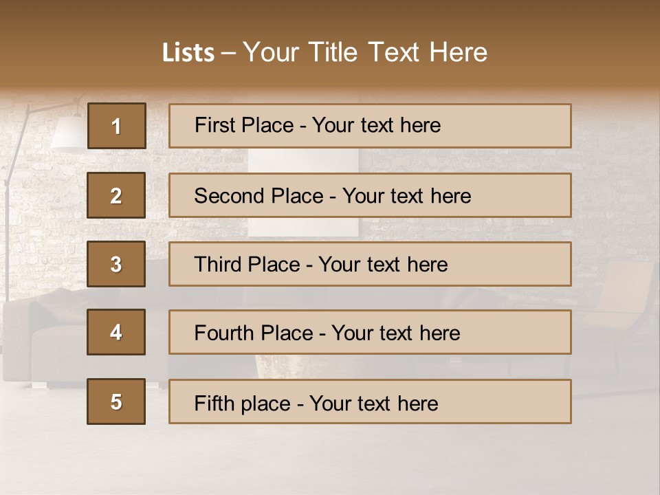 Deco White Wall PowerPoint Template