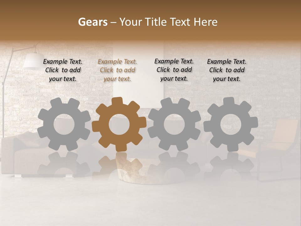 Deco White Wall PowerPoint Template