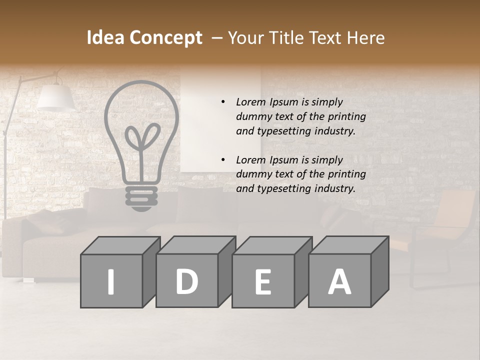 Deco White Wall PowerPoint Template