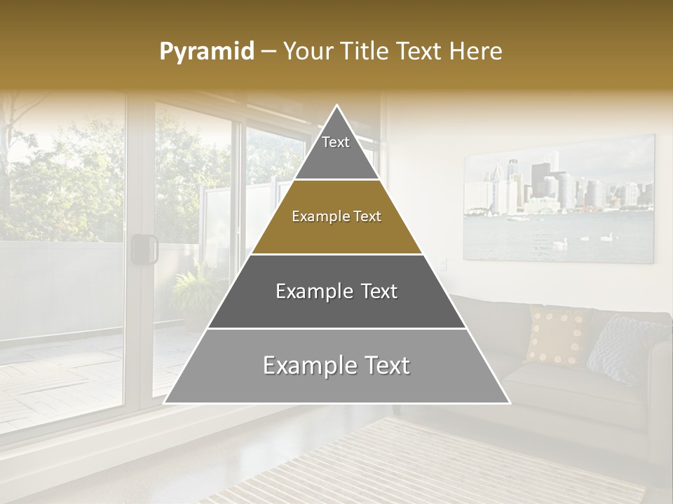 Apartment Decorated Trendy PowerPoint Template