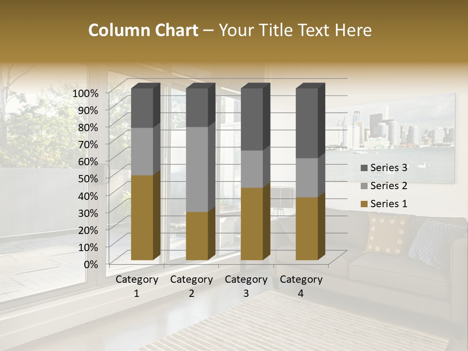 Apartment Decorated Trendy PowerPoint Template