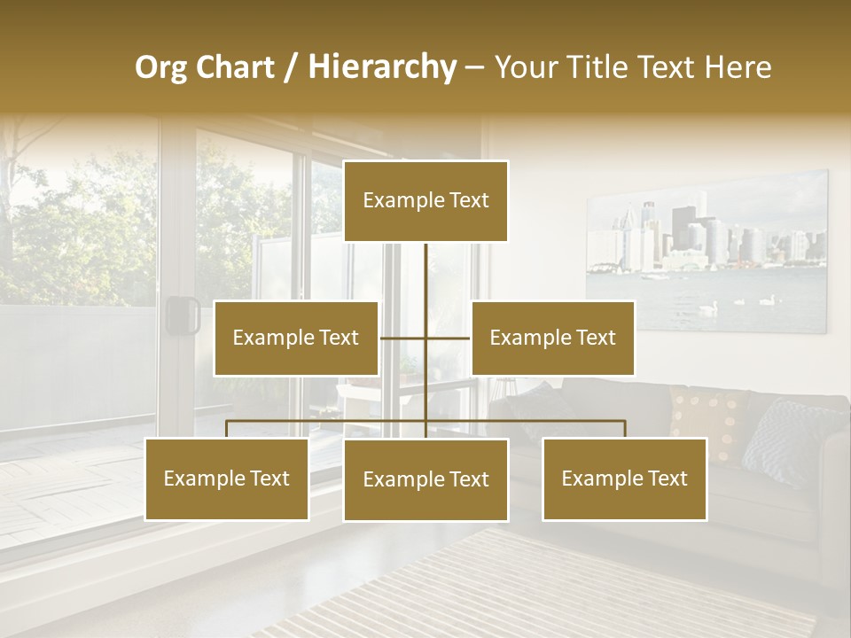 Apartment Decorated Trendy PowerPoint Template