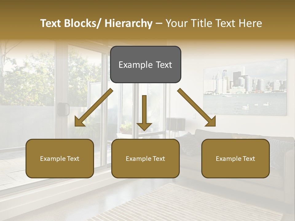 Apartment Decorated Trendy PowerPoint Template