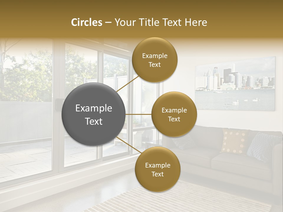 Apartment Decorated Trendy PowerPoint Template
