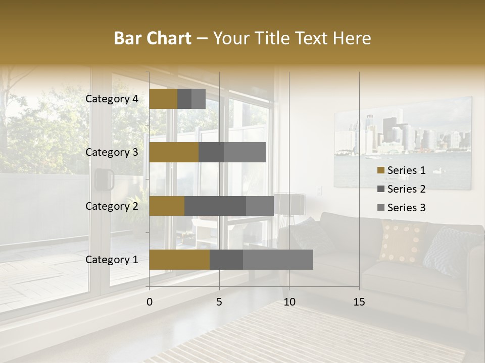 Apartment Decorated Trendy PowerPoint Template