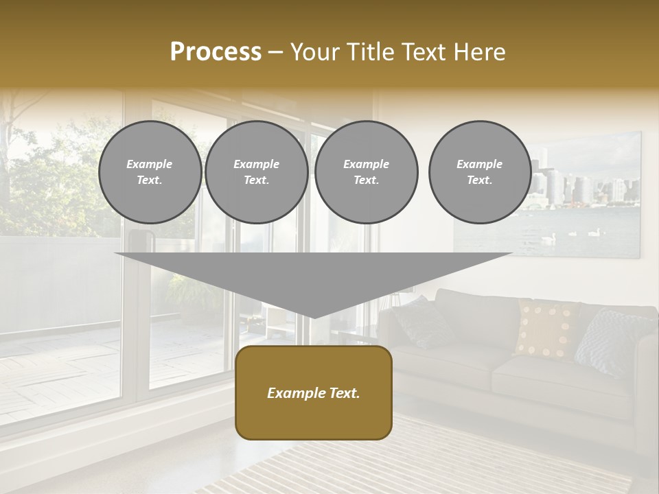 Apartment Decorated Trendy PowerPoint Template