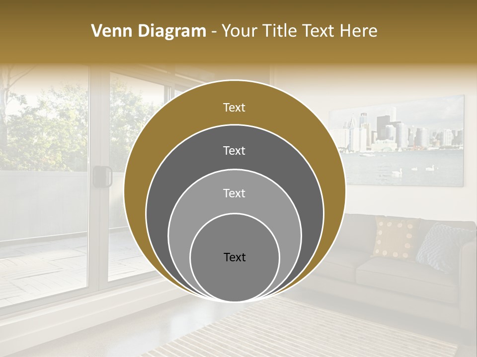 Apartment Decorated Trendy PowerPoint Template