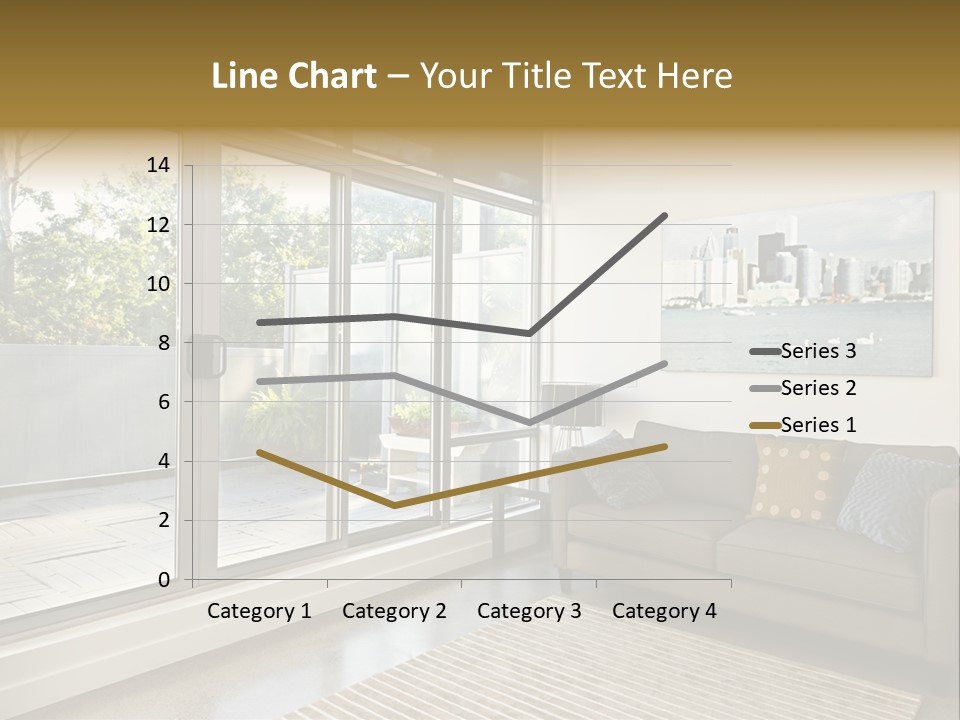 Apartment Decorated Trendy PowerPoint Template