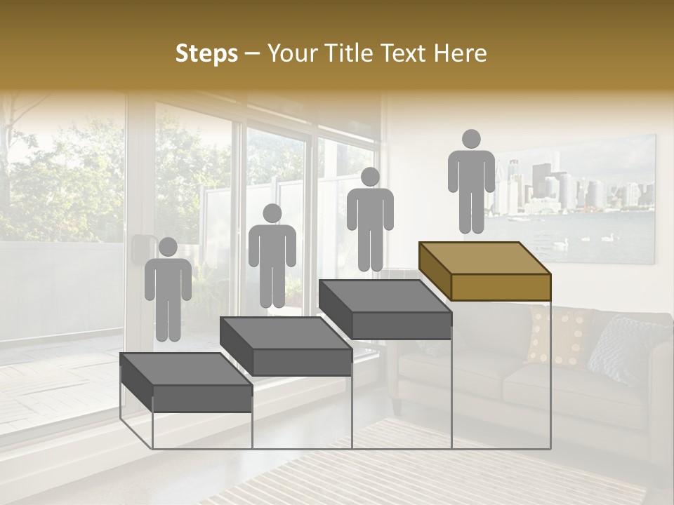 Apartment Decorated Trendy PowerPoint Template