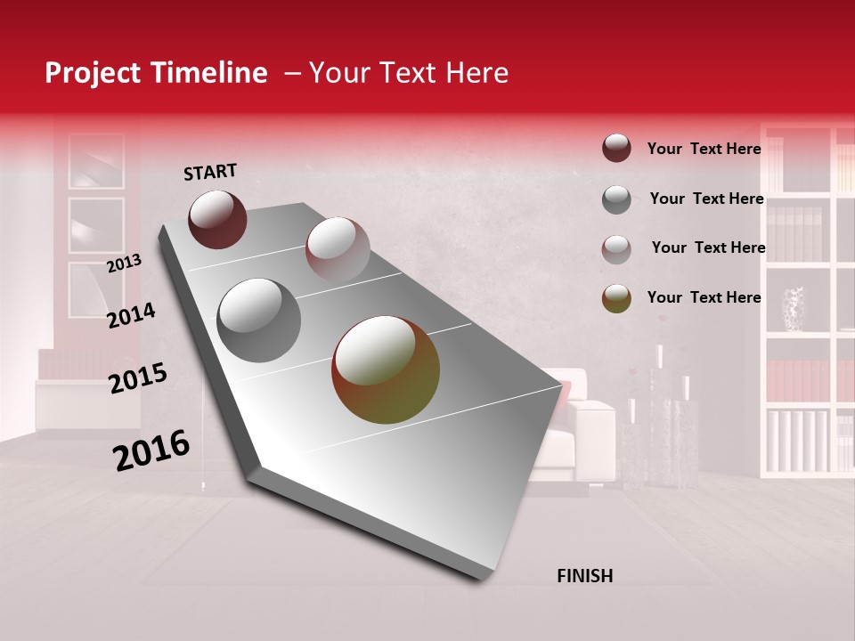 Haus Wand Architektur PowerPoint Template