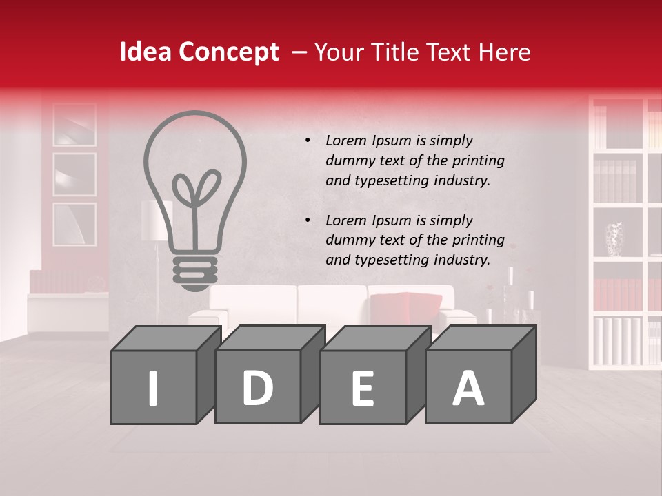 Haus Wand Architektur PowerPoint Template