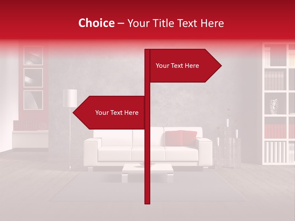 Haus Wand Architektur PowerPoint Template