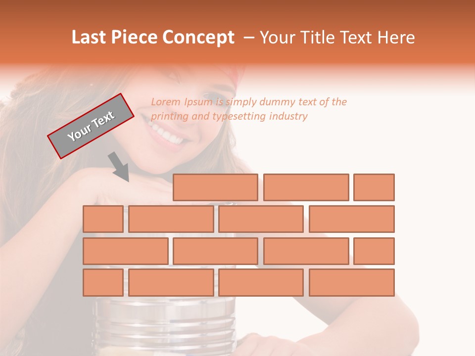 Person House Smile PowerPoint Template