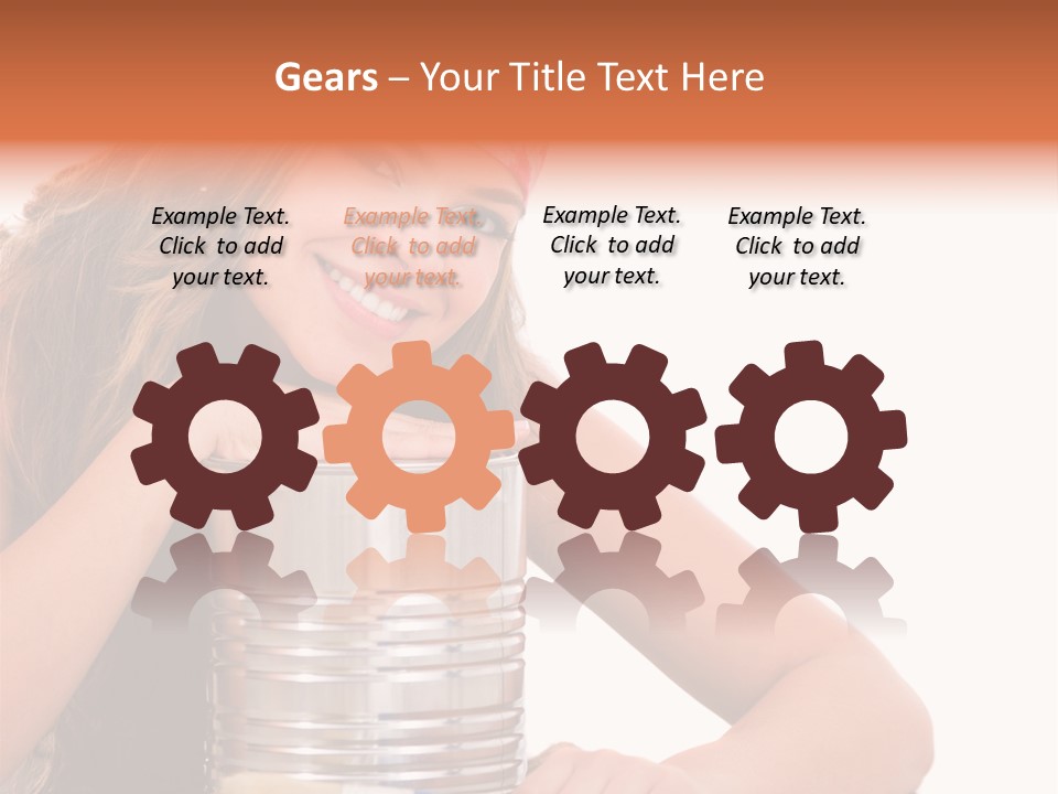 Person House Smile PowerPoint Template