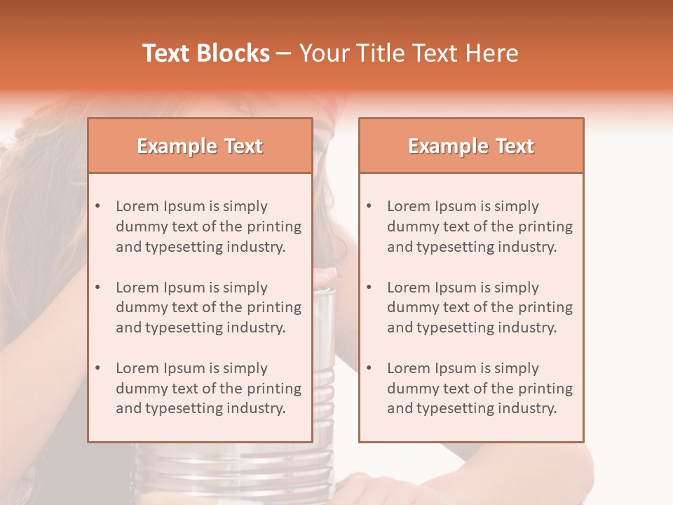 Person House Smile PowerPoint Template
