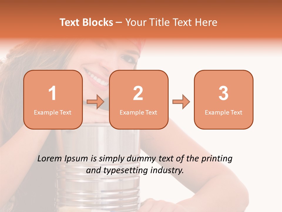 Person House Smile PowerPoint Template