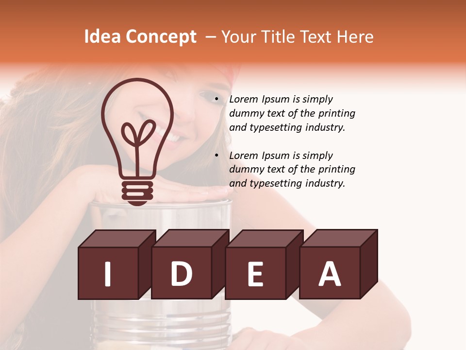 Person House Smile PowerPoint Template