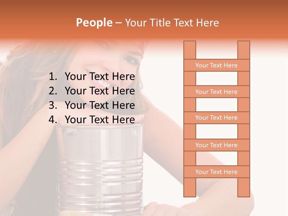 Person House Smile PowerPoint Template