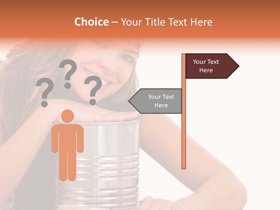 Person House Smile PowerPoint Template