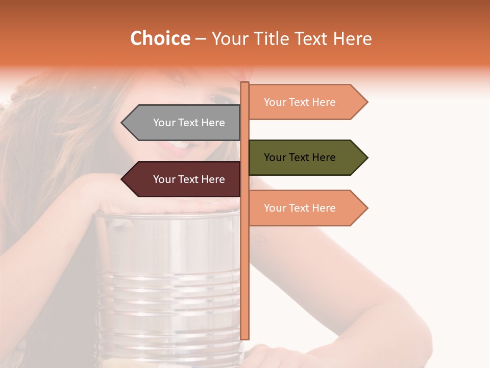 Person House Smile PowerPoint Template