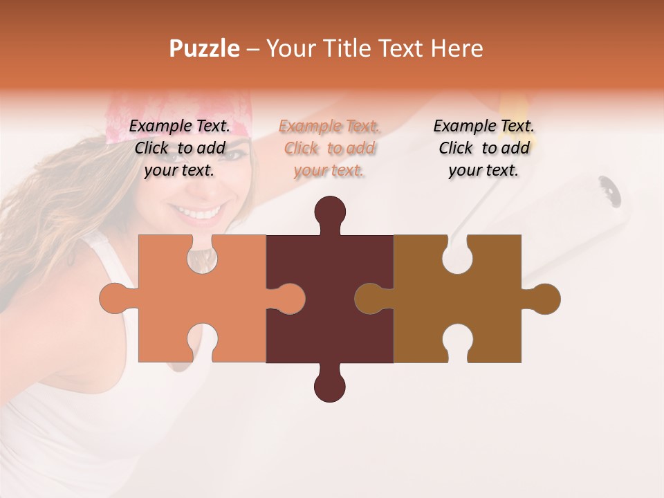 Girl Gorgeous Paintbrush PowerPoint Template