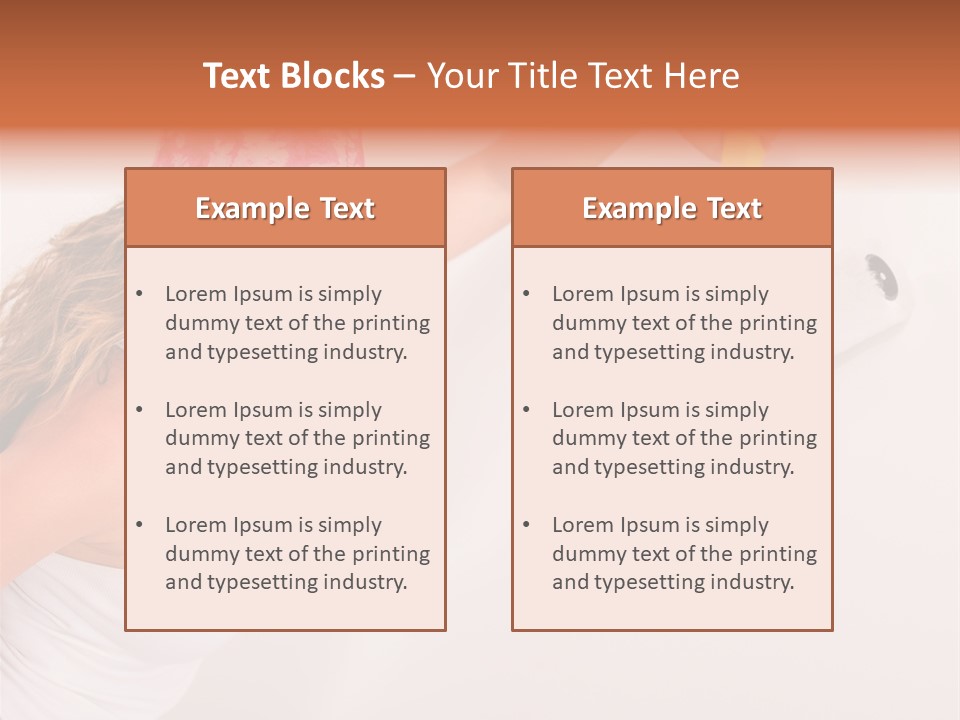 Girl Gorgeous Paintbrush PowerPoint Template